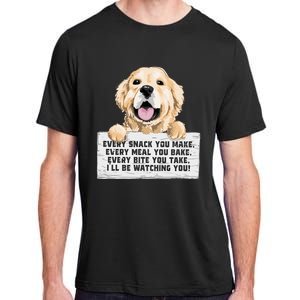 Every Bite You Take I'll Be Watching You Golden Retriever Adult ChromaSoft Performance T-Shirt