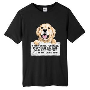 Every Bite You Take I'll Be Watching You Golden Retriever Tall Fusion ChromaSoft Performance T-Shirt