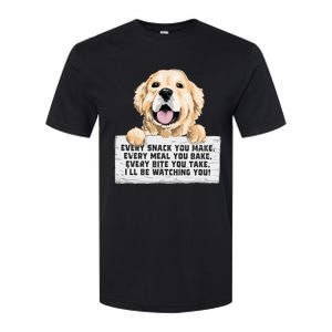 Every Bite You Take I'll Be Watching You Golden Retriever Softstyle CVC T-Shirt