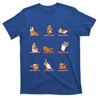 English Bulldog Yoga Puppy Yoga Poses And Meditation T-Shirt