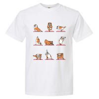 English Bulldog Yoga Puppy Yoga Poses And Meditation Garment-Dyed Heavyweight T-Shirt