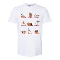 English Bulldog Yoga Puppy Yoga Poses And Meditation Softstyle CVC T-Shirt