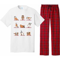 English Bulldog Yoga Puppy Yoga Poses And Meditation Pajama Set