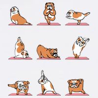 English Bulldog Yoga Puppy Yoga Poses And Meditation Kids Hoodie