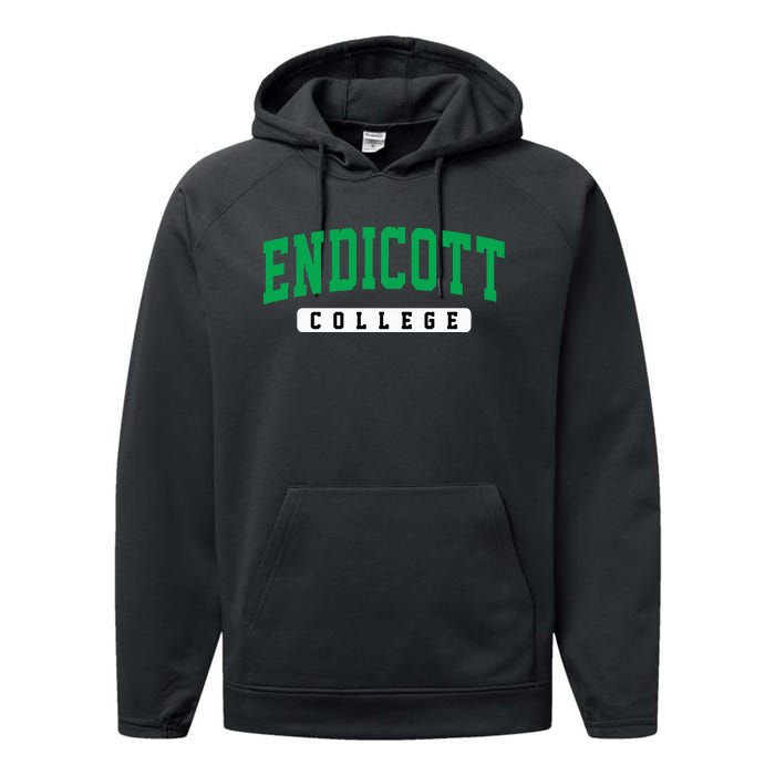 Endicott College Arch Performance Fleece Hoodie