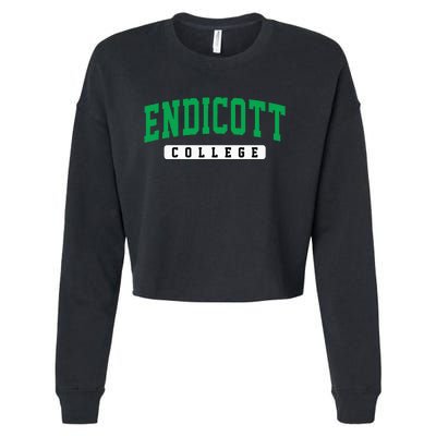 Endicott College Arch Cropped Pullover Crew