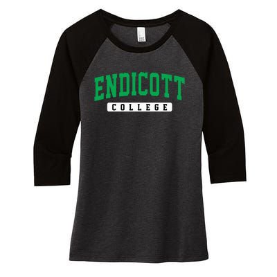 Endicott College Arch Women's Tri-Blend 3/4-Sleeve Raglan Shirt