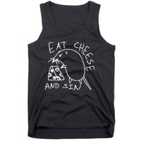 Eat Cheese And Sin The Best Street Art I’ve Ever Seen Tank Top