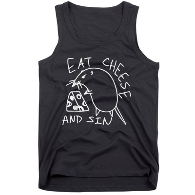 Eat Cheese And Sin The Best Street Art I’ve Ever Seen Tank Top