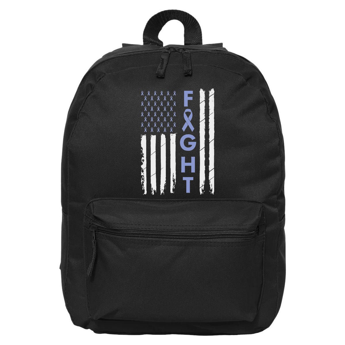 Esophageal Cancer Awareness Purple Periwinkle Ribbon 16 in Basic Backpack