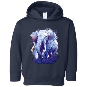 Elephant Colorful Art Toddler Hoodie