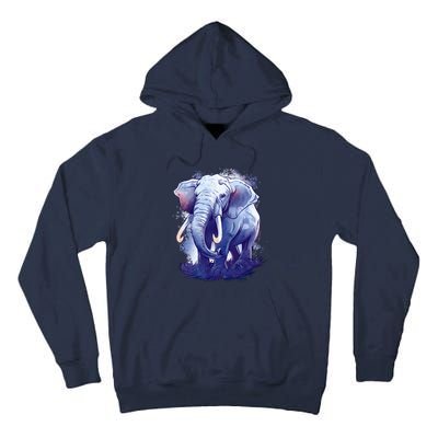 Elephant Colorful Art Tall Hoodie