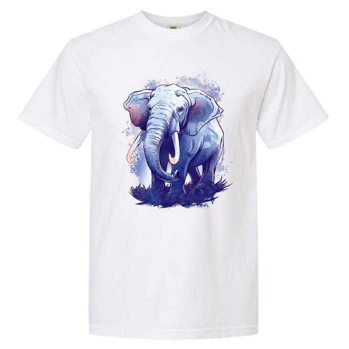 Elephant Colorful Art Garment-Dyed Heavyweight T-Shirt