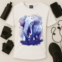 Elephant Colorful Art Performance Shirt