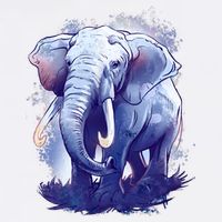 Elephant Colorful Art Performance Shirt