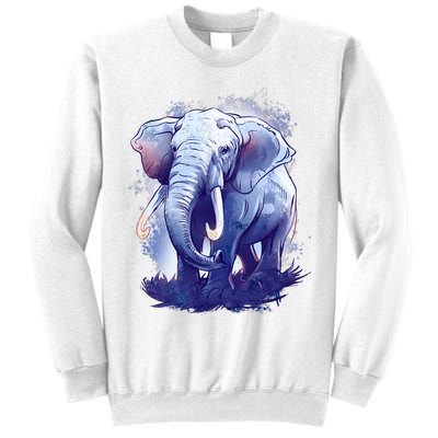 Elephant Colorful Art Sweatshirt