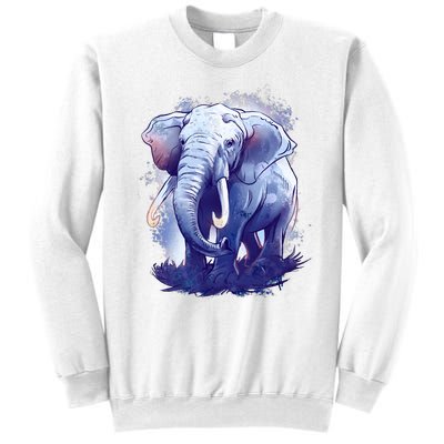 Elephant Colorful Art Sweatshirt