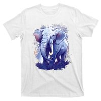 Elephant Colorful Art T-Shirt