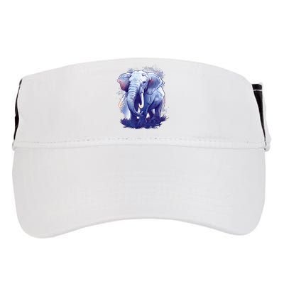 Elephant Colorful Art Adult Drive Performance Visor