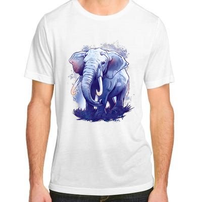 Elephant Colorful Art Adult ChromaSoft Performance T-Shirt