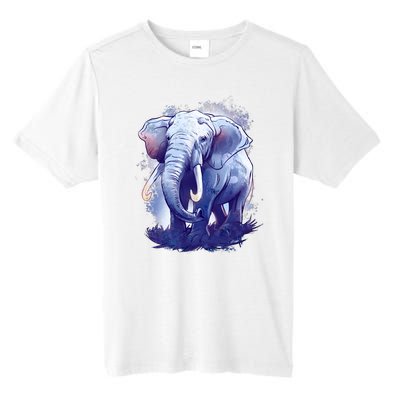 Elephant Colorful Art Tall Fusion ChromaSoft Performance T-Shirt