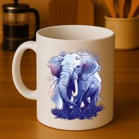 Elephant Colorful Art Mug