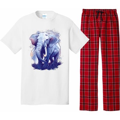 Elephant Colorful Art Pajama Set