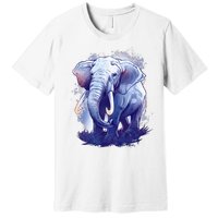 Elephant Colorful Art Premium T-Shirt