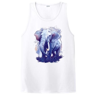 Elephant Colorful Art PosiCharge Competitor Tank