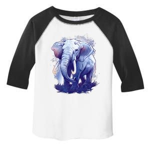 Elephant Colorful Art Toddler Fine Jersey T-Shirt