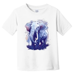 Elephant Colorful Art Toddler T-Shirt