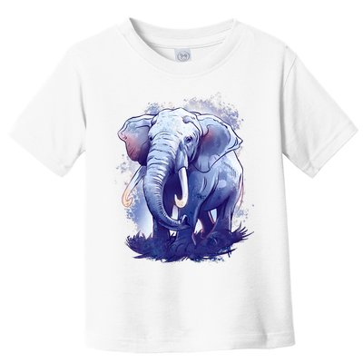 Elephant Colorful Art Toddler T-Shirt