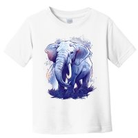 Elephant Colorful Art Toddler T-Shirt