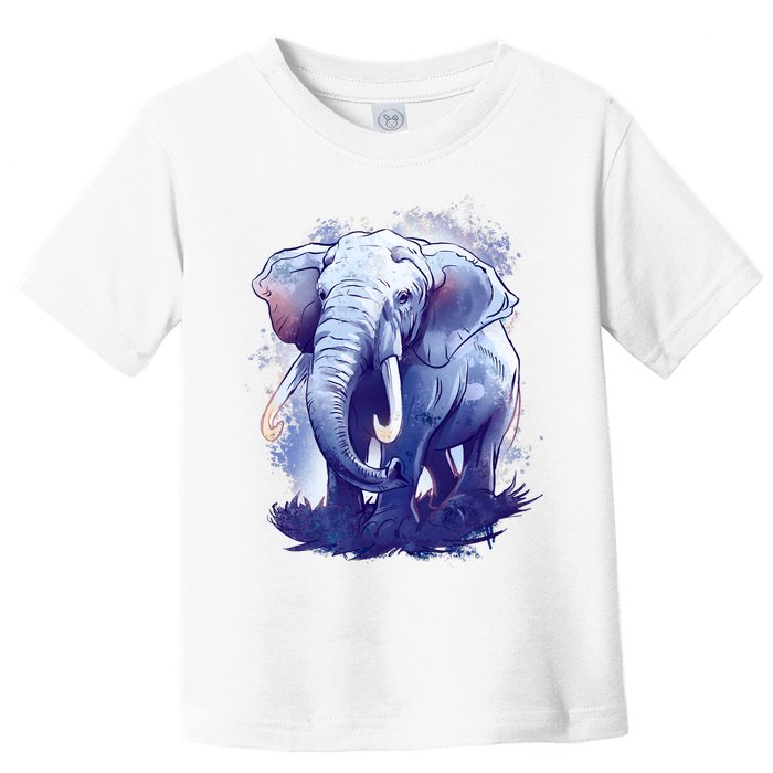 Elephant Colorful Art Toddler T-Shirt