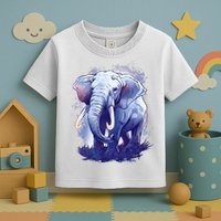 Elephant Colorful Art Toddler T-Shirt