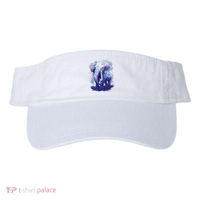 Elephant Colorful Art Visor
