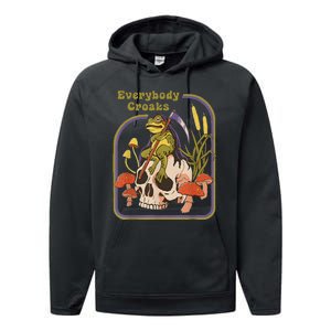 Everybody Croaks Apparel Performance Fleece Hoodie