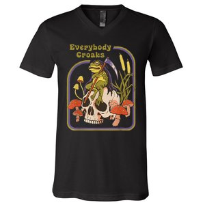 Everybody Croaks Apparel V-Neck T-Shirt