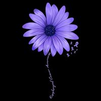Esophageal Cancer Awareness Sunflower Periwinkle ribbon Backpack