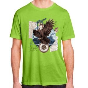 Eagle Collage Ancient Artifact Piece Adult ChromaSoft Performance T-Shirt