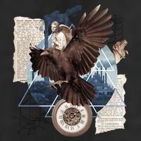 Eagle Collage Ancient Artifact Piece 7 Panel Mesh Trucker Snapback Hat
