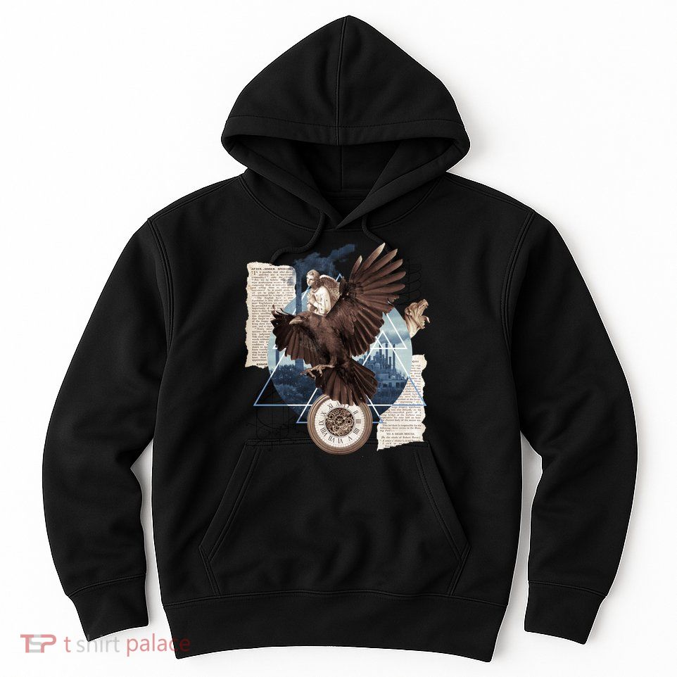 Eagle Collage Ancient Artifact Piece Hoodie