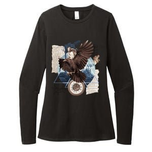 Eagle Collage Ancient Artifact Piece Womens CVC Long Sleeve Shirt