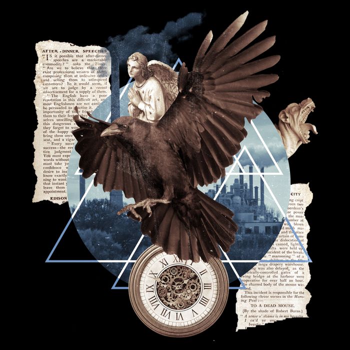 Eagle Collage Ancient Artifact Piece Flatbill Hat