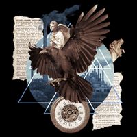 Eagle Collage Ancient Artifact Piece Polo