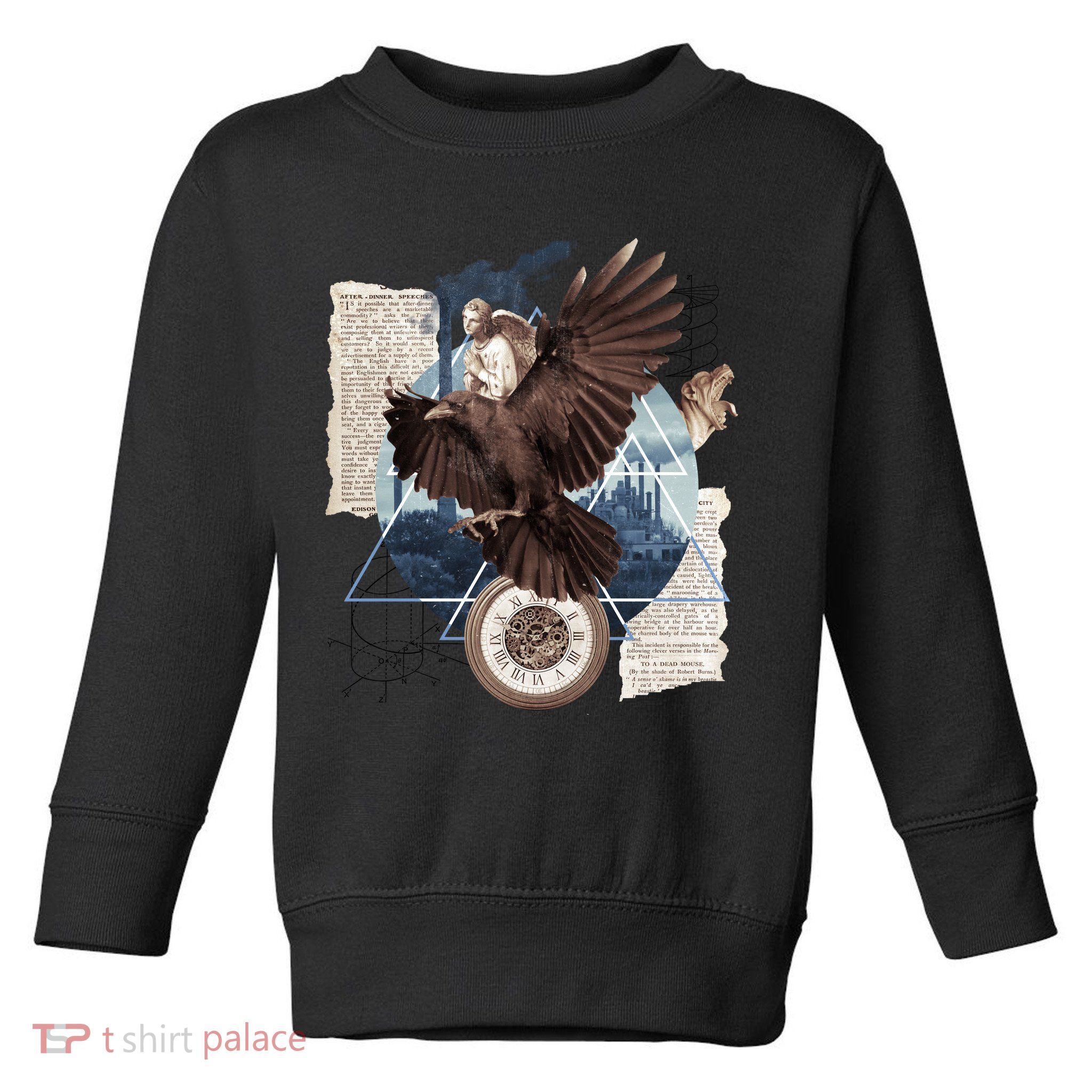 Eagle Collage Ancient Artifact Piece Toddler Sweatshirt