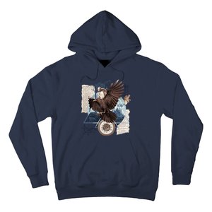 Eagle Collage Ancient Artifact Piece Hoodie