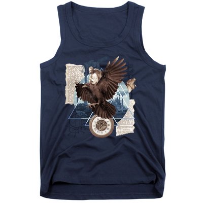 Eagle Collage Ancient Artifact Piece Tank Top