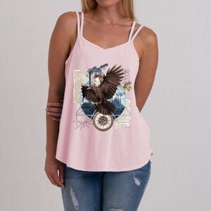 Eagle Collage Ancient Artifact Piece Women's Strappy Tank