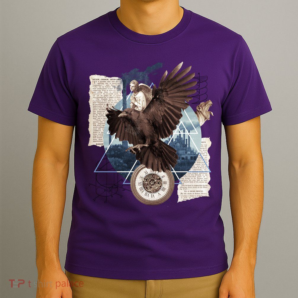 Eagle Collage Ancient Artifact Piece T-Shirt
